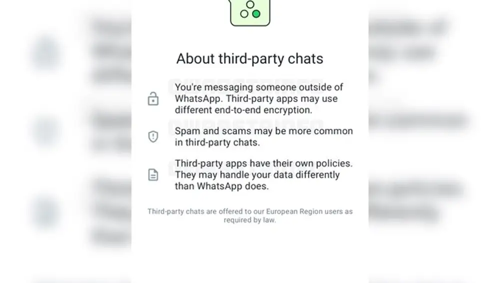 Authorization to activate WhatsApp interoperability