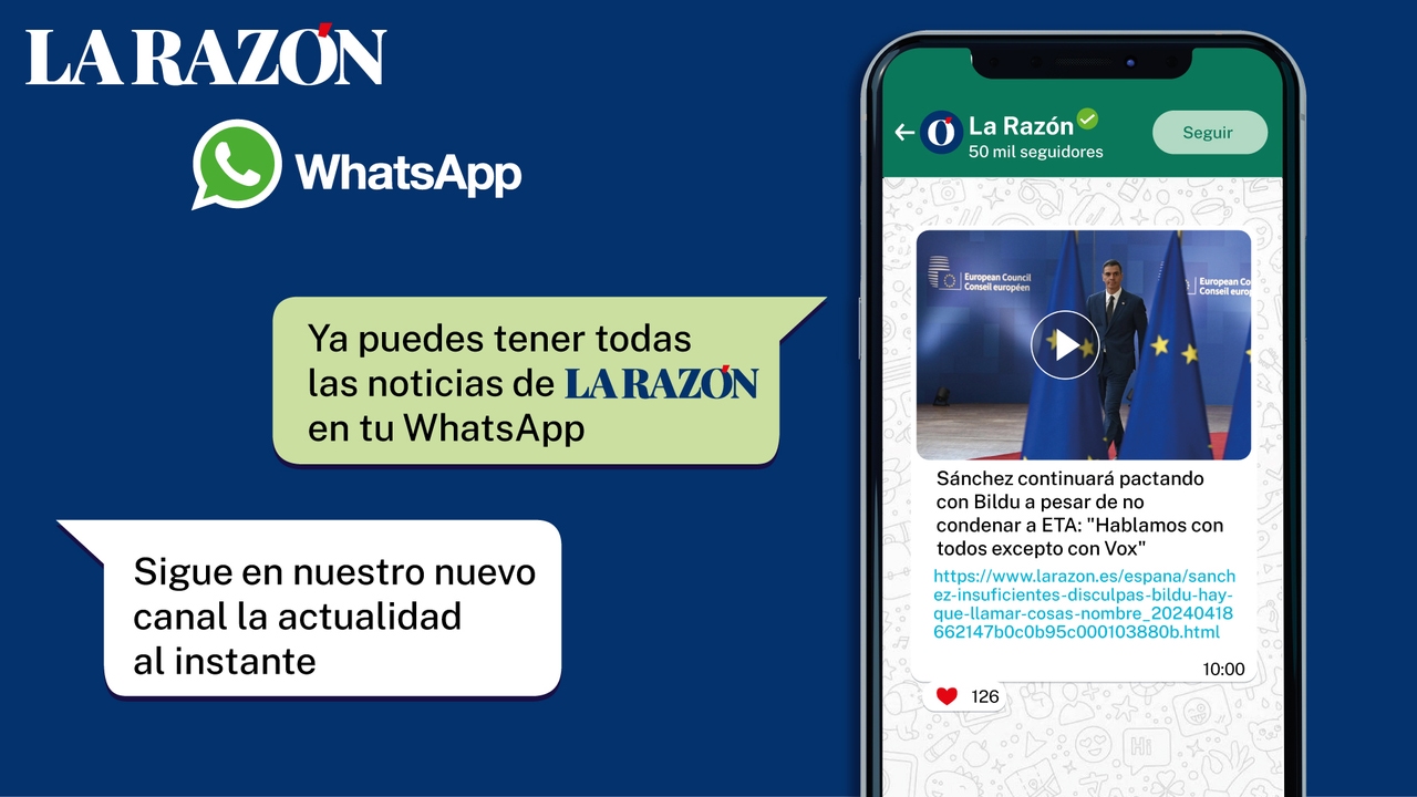 Subscribe to the LA RAZÓN WhatsApp channel to always be informed up to the minute with the latest news