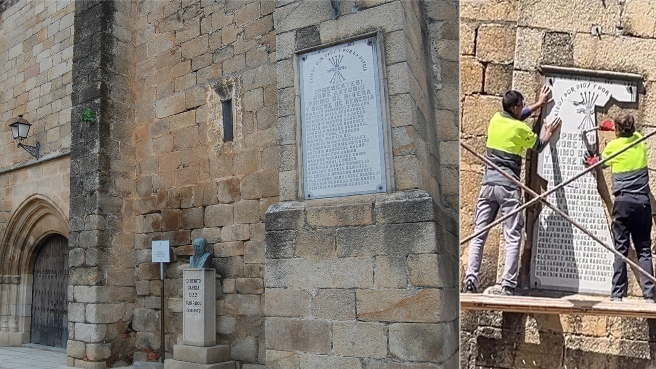 Division in Cañaveral over the destruction of the plaque of those “fallen for God and Country”: “The law says what it says”