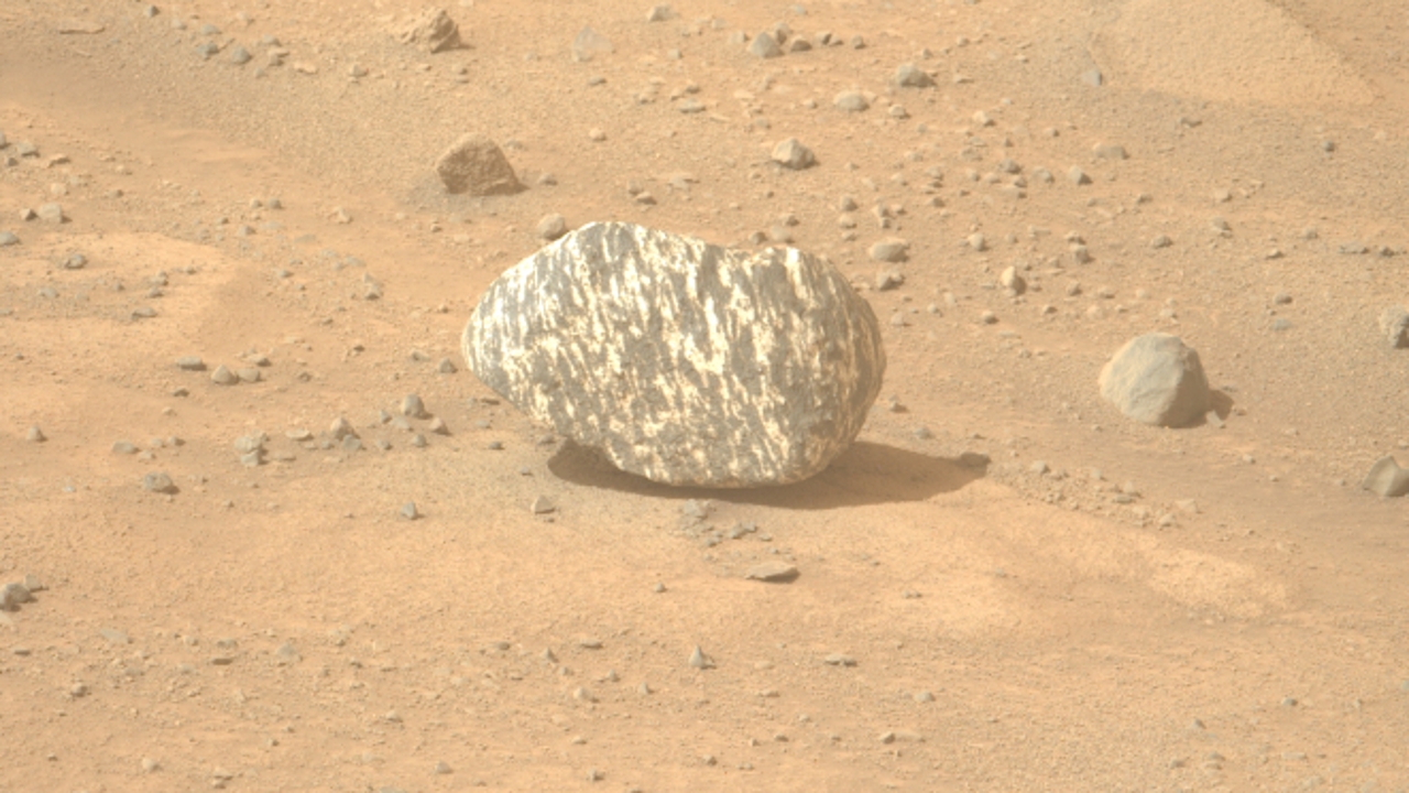 NASA discovers a strange 'zebra rock' on Mars