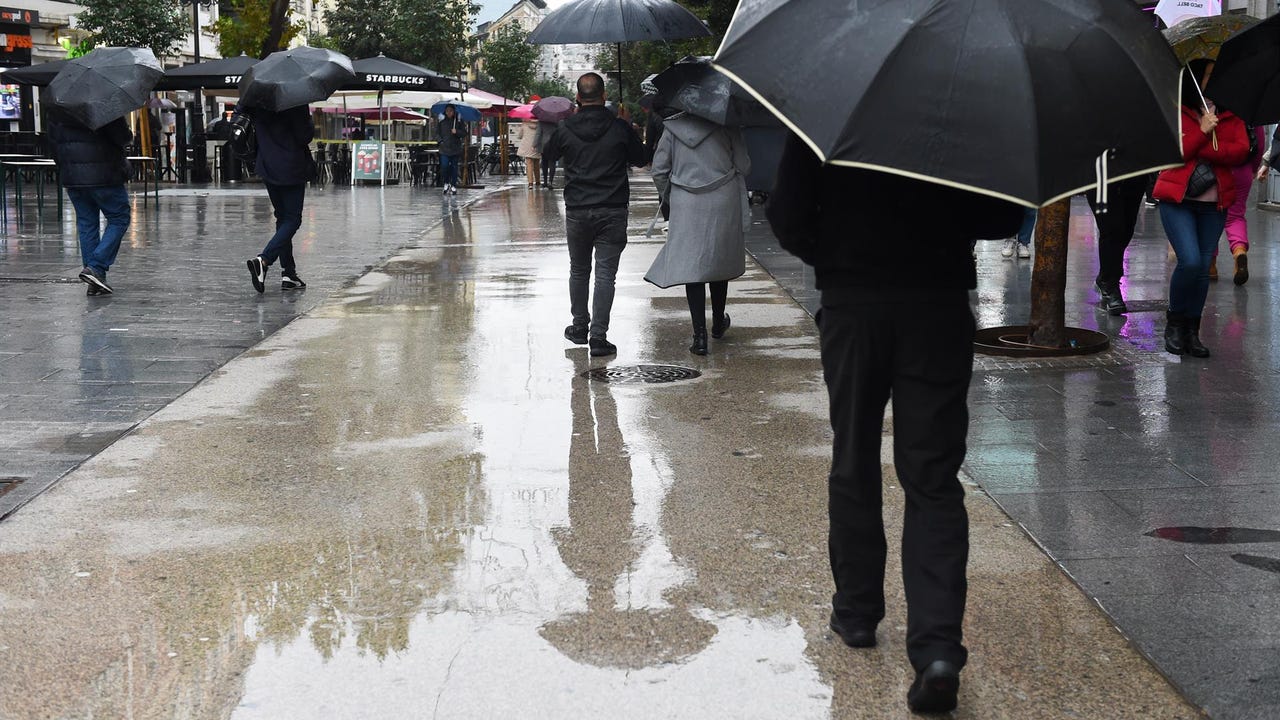 These are the areas on alert for rain