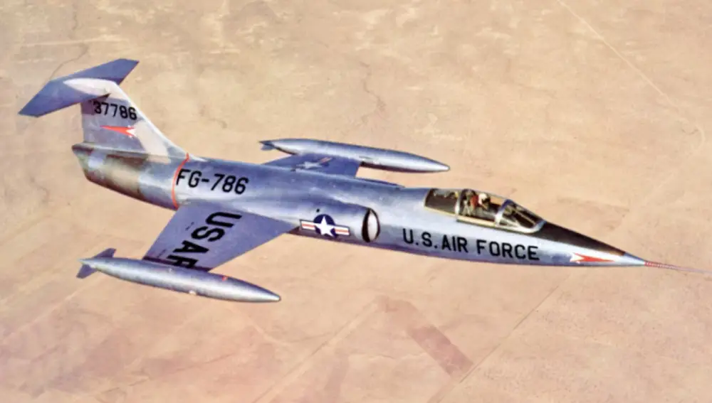 First prototype of the F-104.