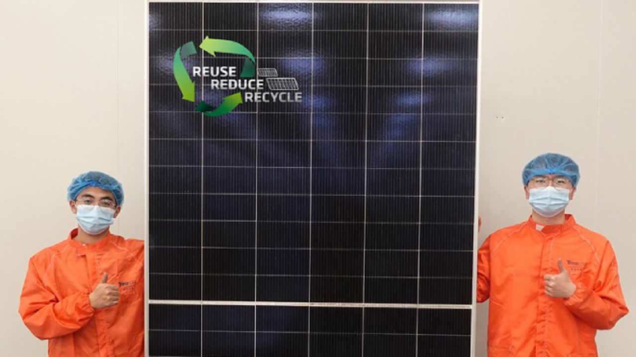 China revolutionizes solar energy with the first 100% recycled panel with an efficiency of 20.7%