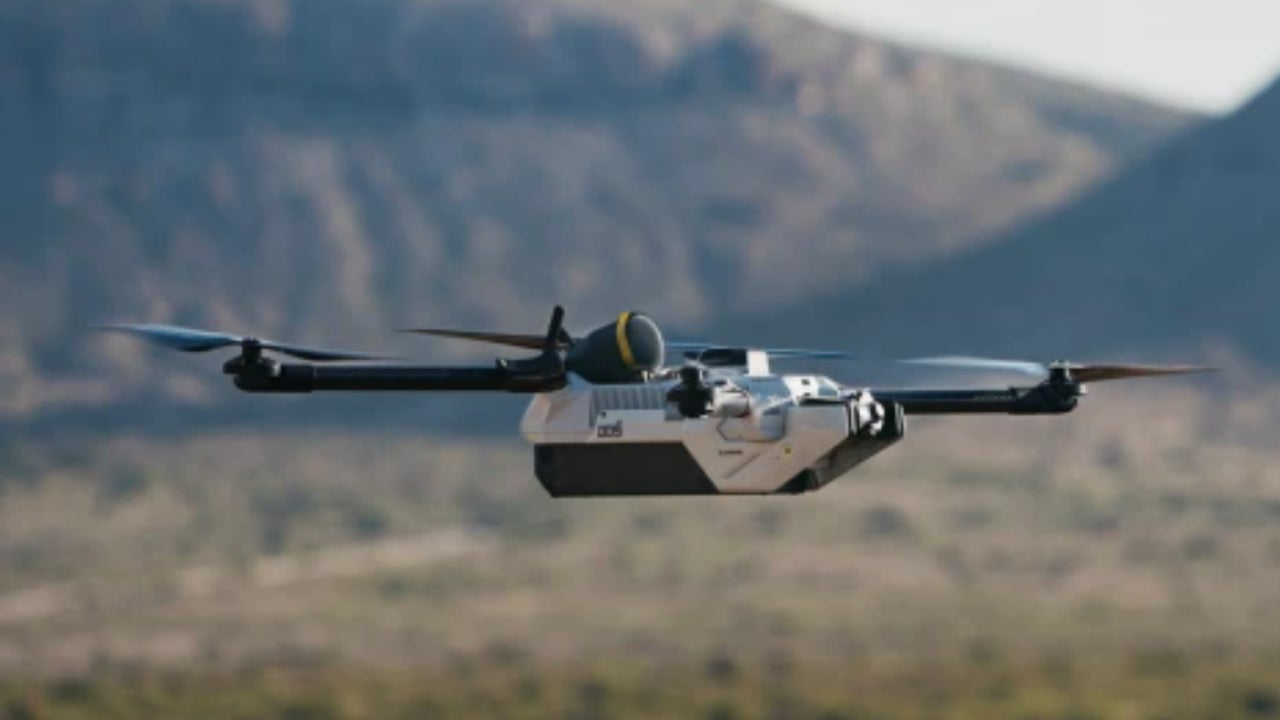 This is the Bolt-M, the autonomous drone with AI presented by the United States Army