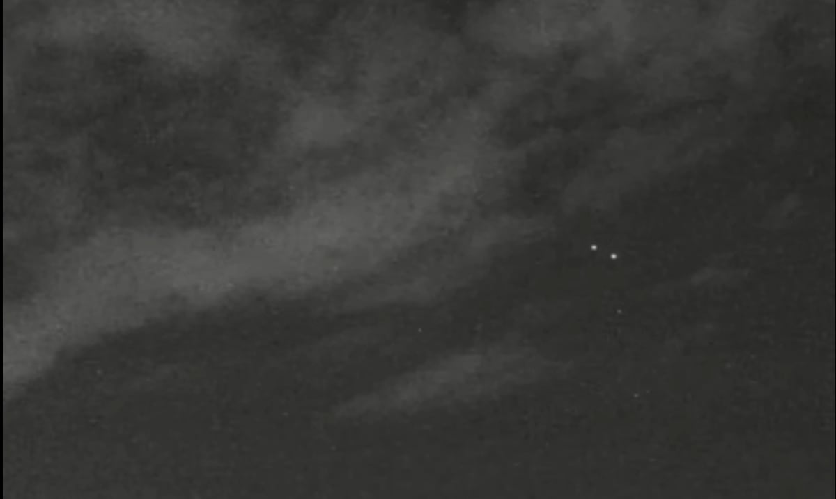 United States Navy satellites caused a visual phenomenon observed in Puerto Rico