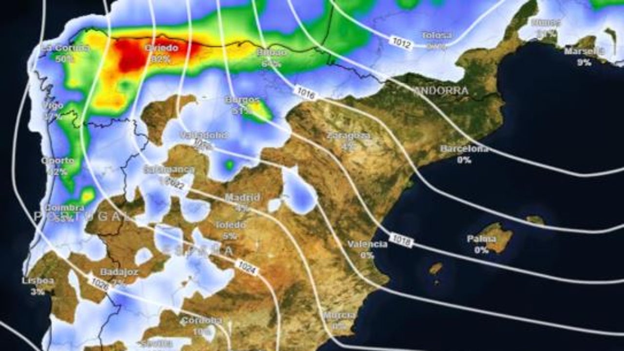 A storm and a DANA threaten rain and snowfall