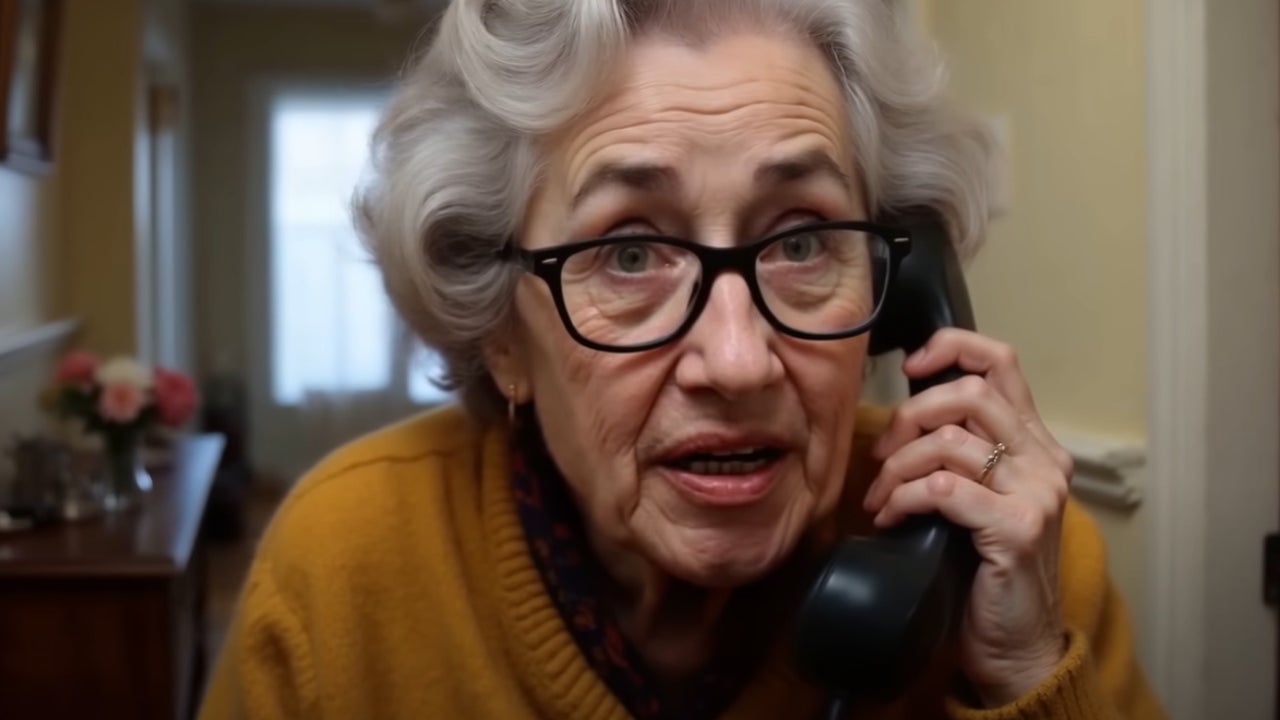 This grandmother, created with AI, is the best tool against scams