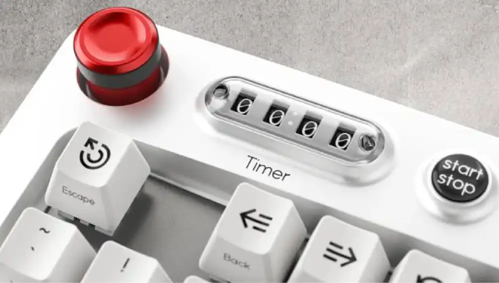 Red controller and timer.