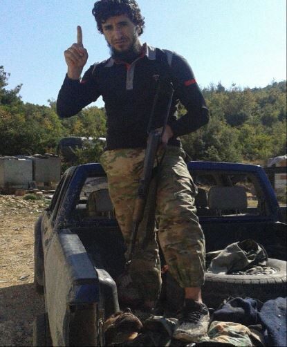 One of the images released by the convicted jihadist