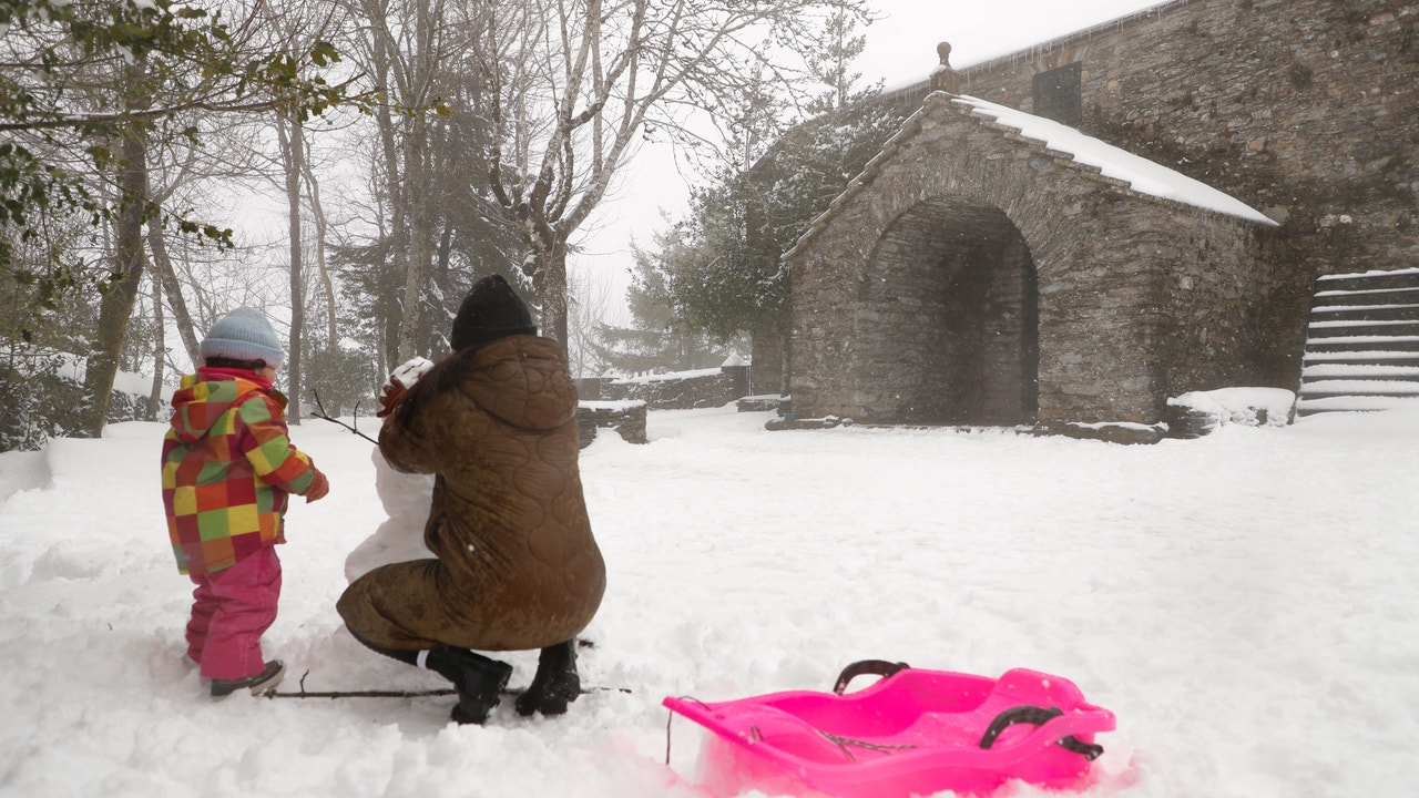 The Aemet polar cold alert, strong snowfalls and hurricane winds