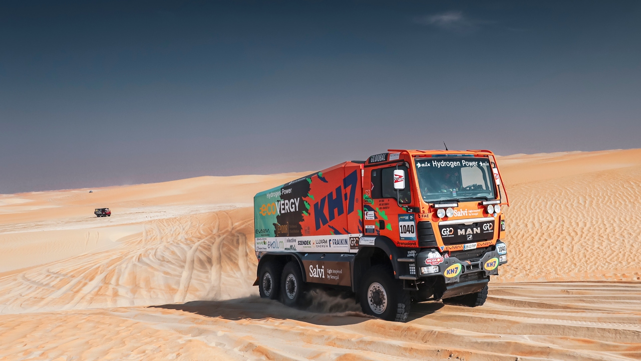 The return to Europe with biofuel trucks stops in Huelva