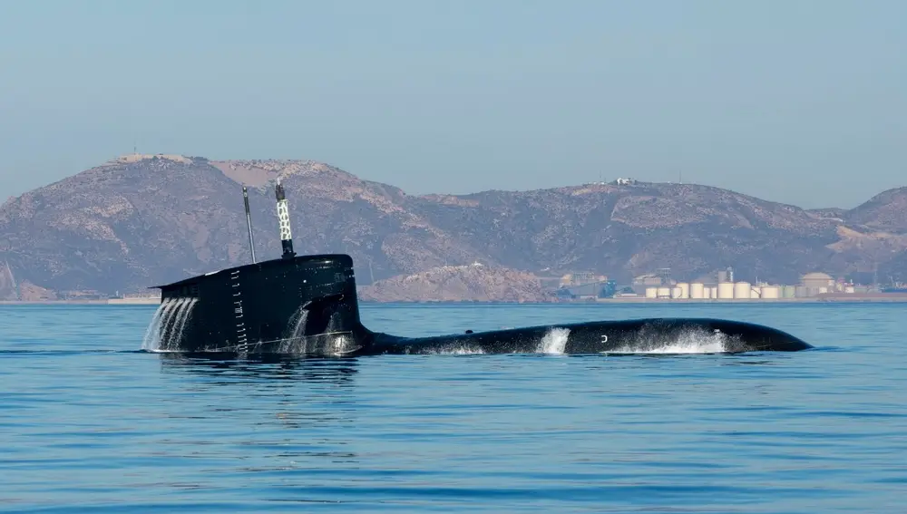 Image of the S-81 submarine Isaac Peral of the Navy manufactured by Navantia 