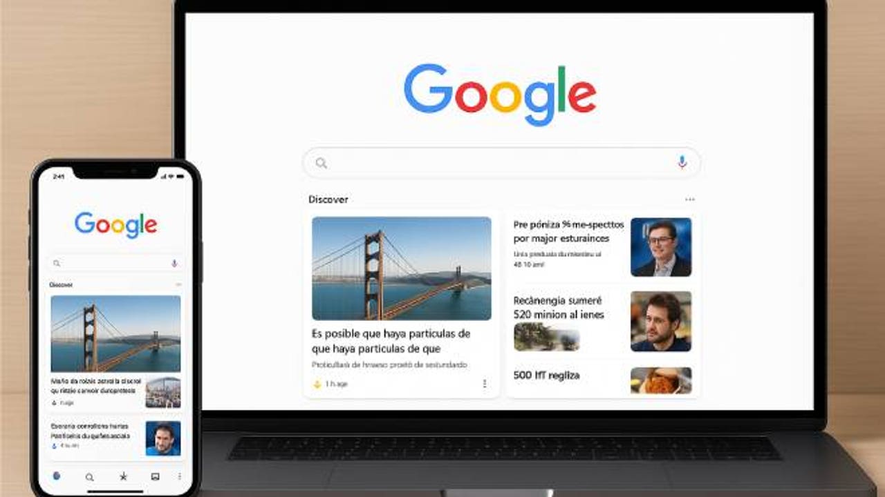 Google Discover jumps from the mobile to the computer