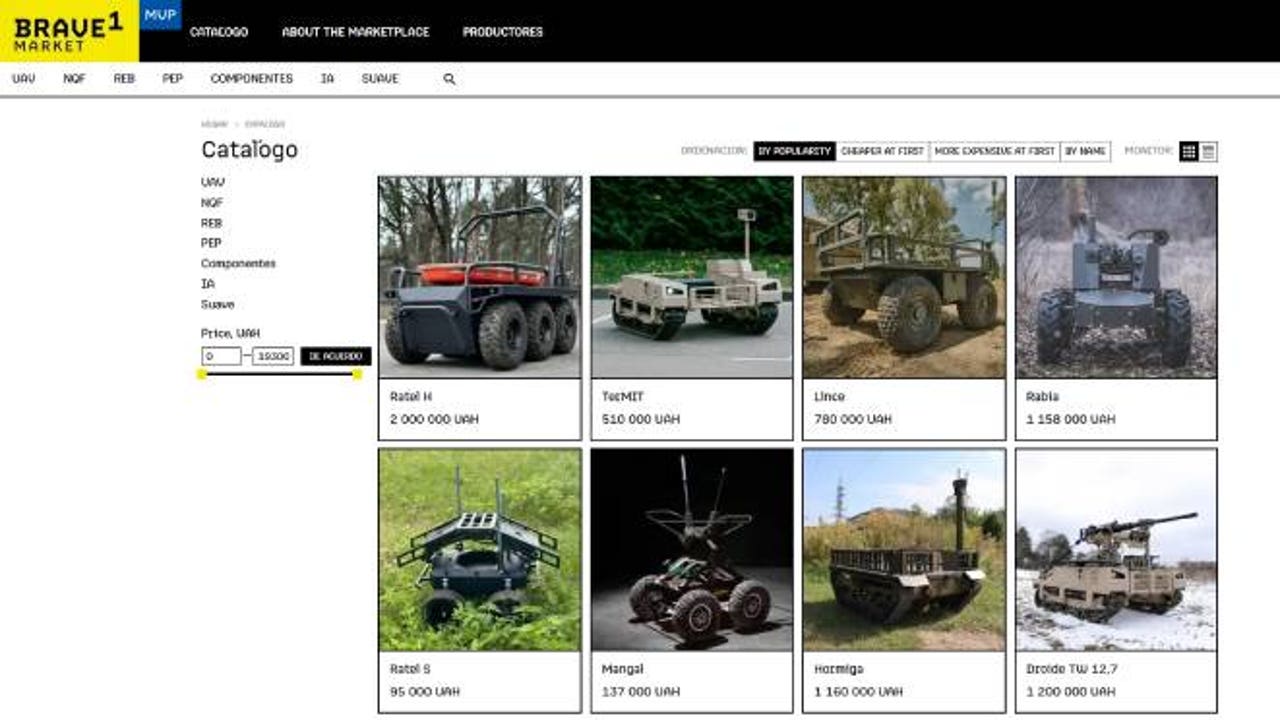 Ukraine launches a 'Amazon' of the war for their military to buy drones, robots and ammunition
