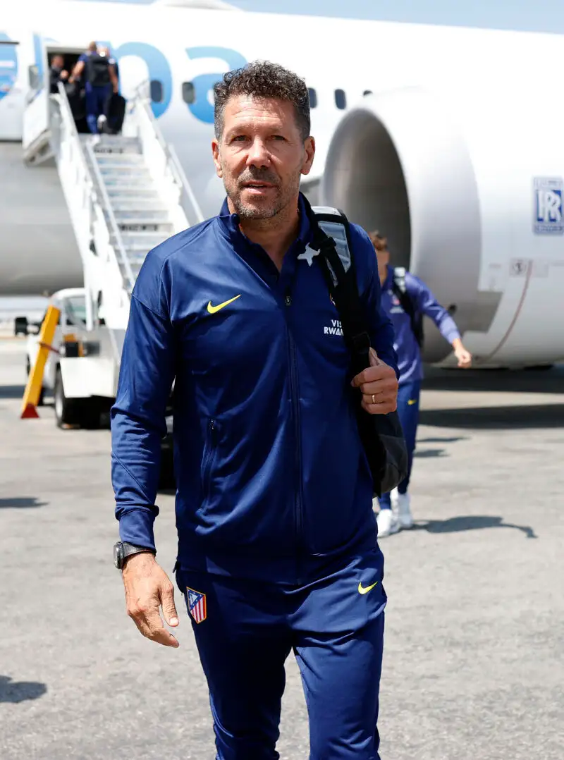 Atlético de Madrid arrives at Los Angeles, its headquarters for the Club World Cup