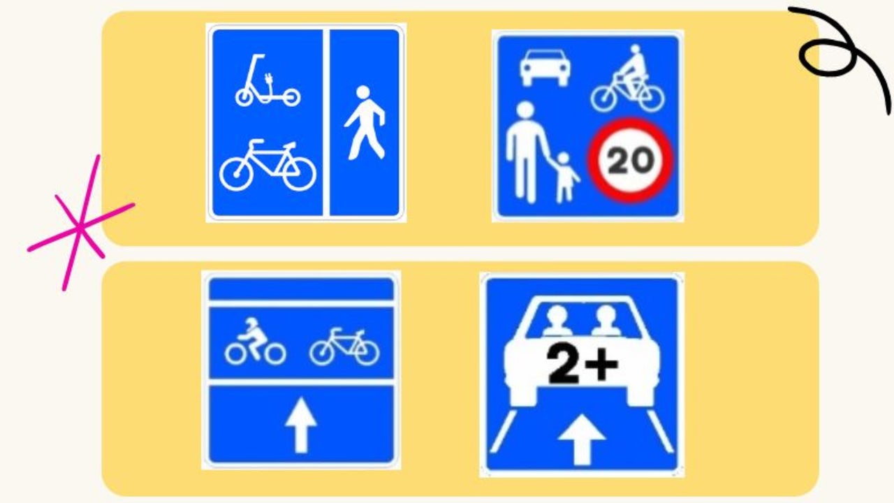 These are the new traffic signs that will be found throughout the Spanish territory