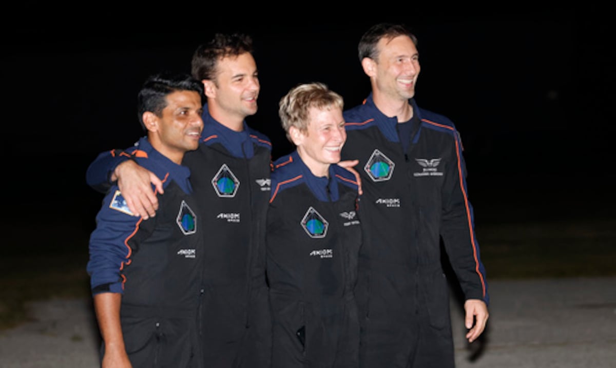 The International Space Station receives its first astronauts from India, Poland and Hungary
