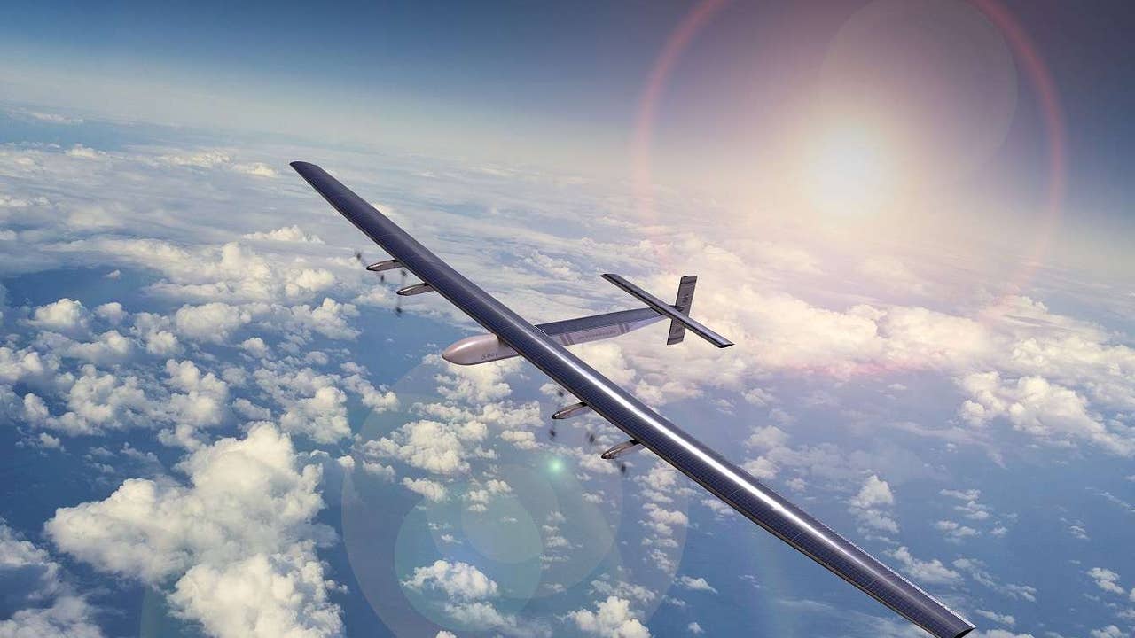 This is the solar drone of the size of a 747 that can fly for a month