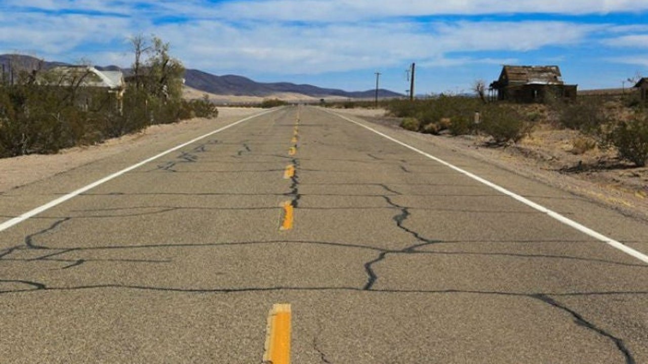 What are the black lines that come out on the road and why do they recommend not stepping on them?