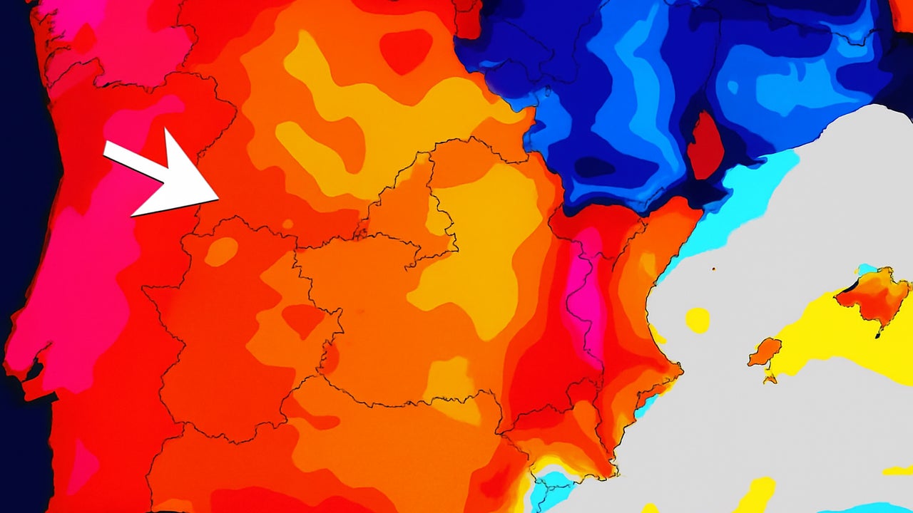 Change of time in Spain with troughs (m/l), storms and temperature decrease since Friday