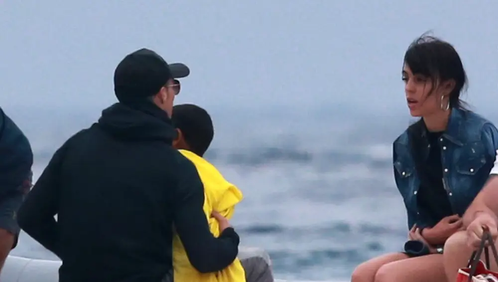 Cristiano Ronaldo and his son with Georgina Rodríguez