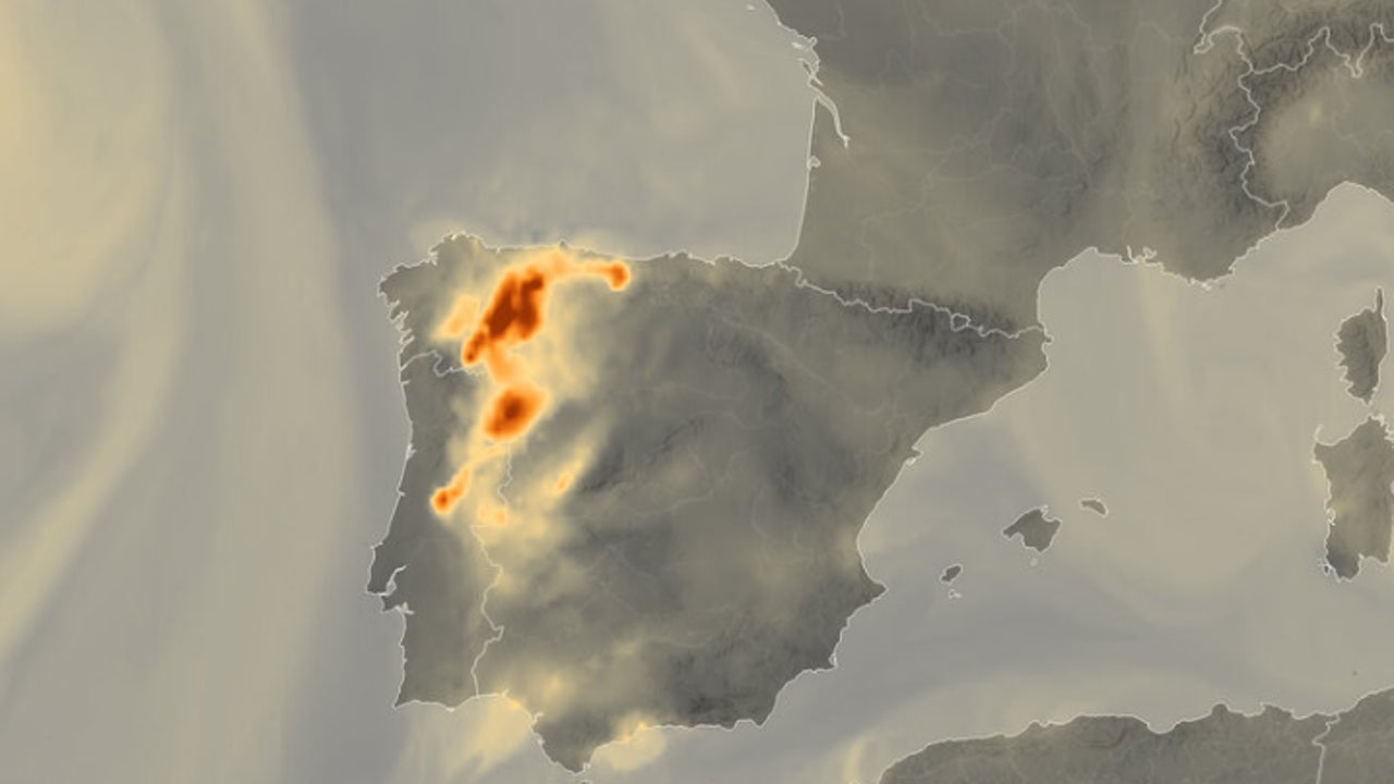 ESA portrays fires in Spain from space