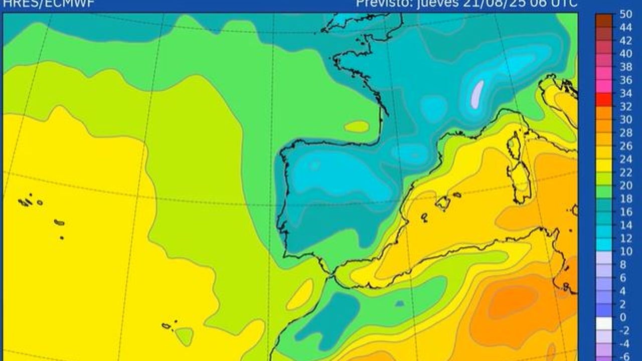 The AEMET announces strong rains in these areas and a generalized downturn