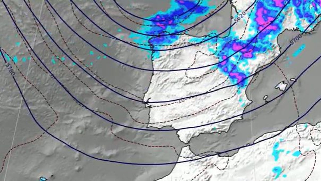 Thus they will download the rains and storms on Spain