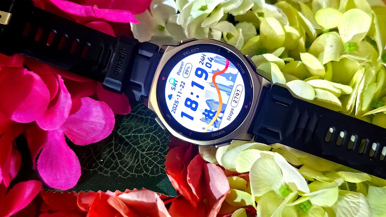 Amazfit T-Rex 3 Pro, to shoot flowers
