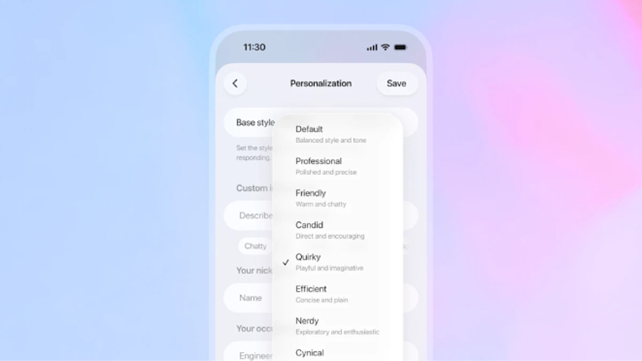 OpenAI updates ChatGPT with GPT-5.1 and gives you 8 personalities to choose from