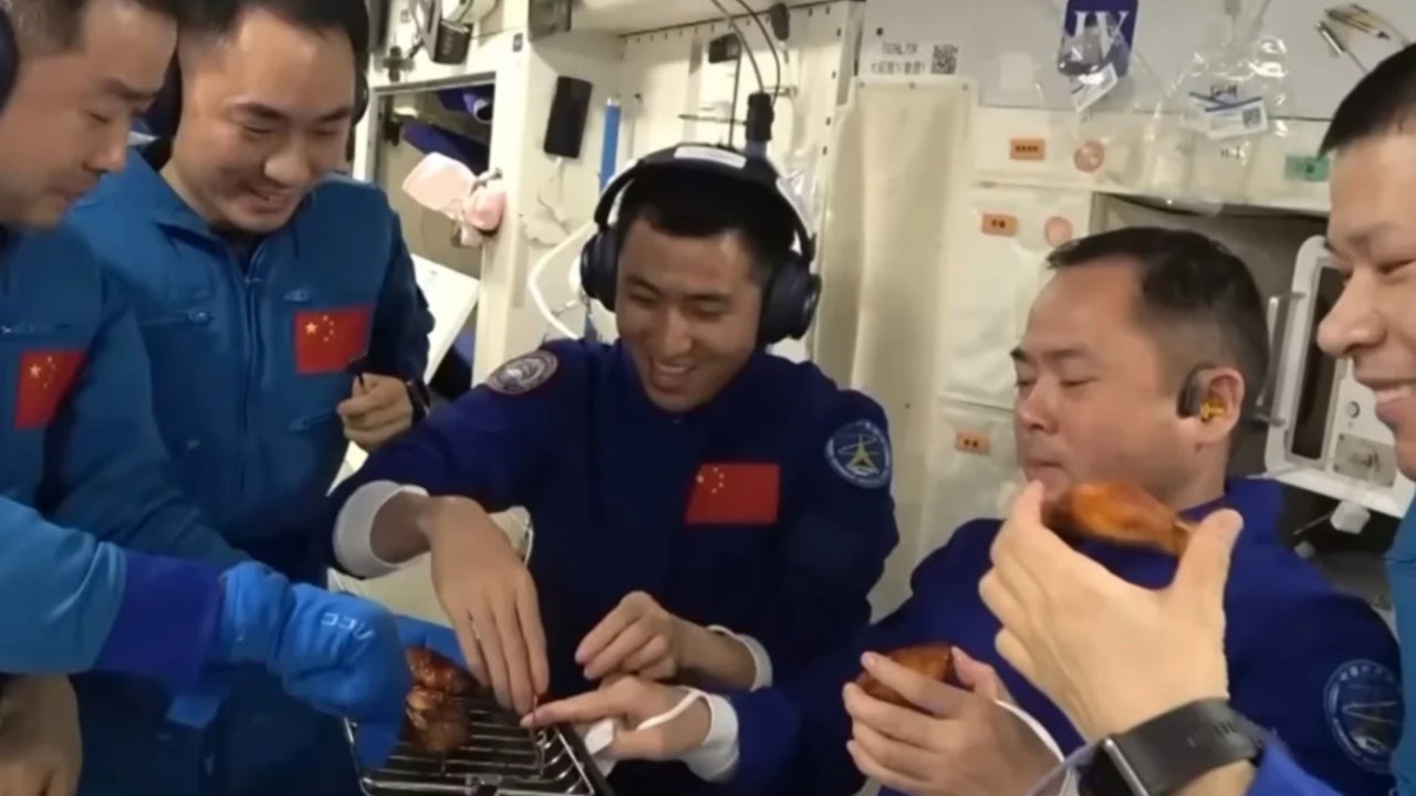 This was the first barbecue on the Space Station