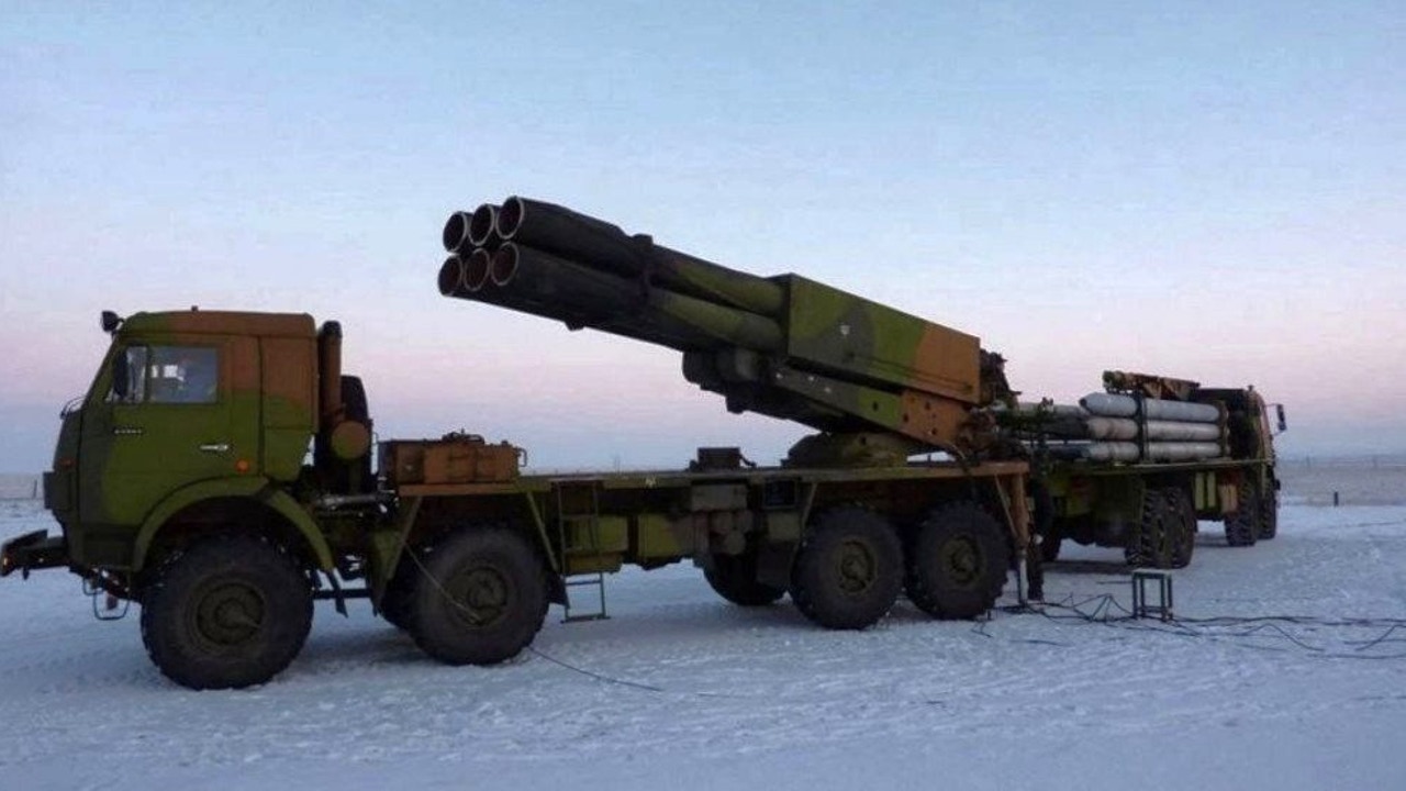 Russia shows off a new multiple launch rocket system that it is already using in Ukraine