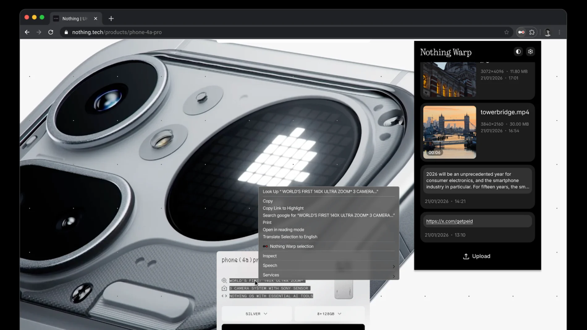 Nothing launches a free app to easily send files between Android and Windows, macOS and Linux