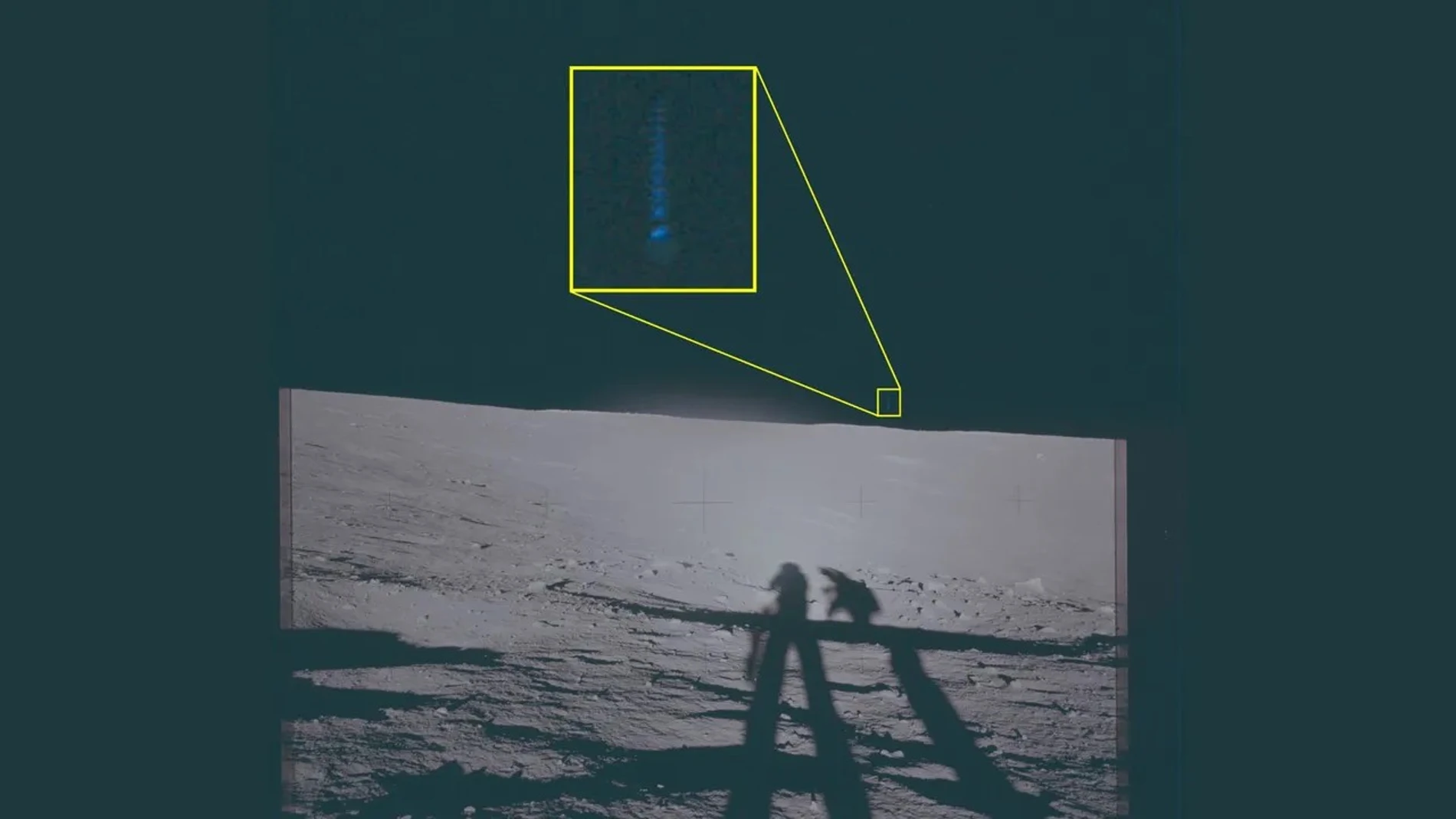 Declassified Apollo 12 images showing UFOs on the Moon