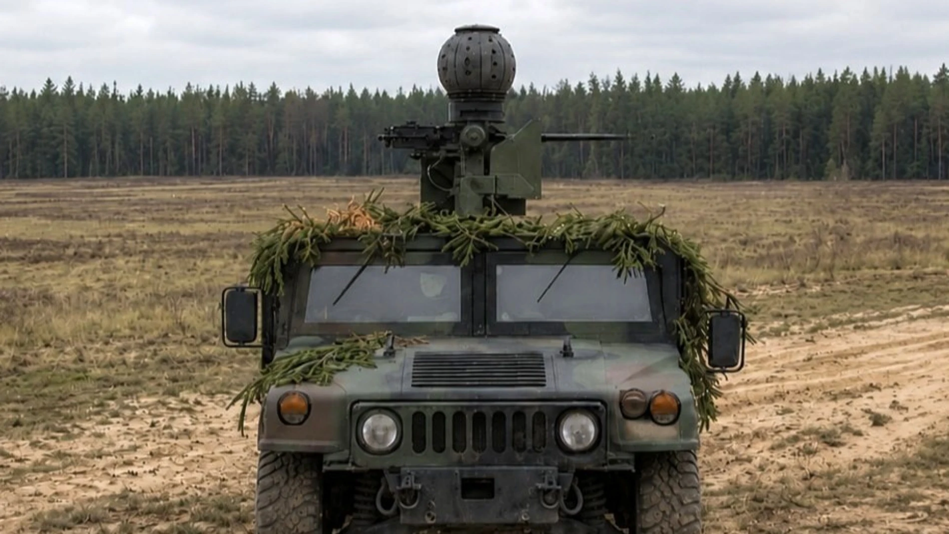 This defensive turret fires 54 cannons that cover 360 degrees to combat drone swarms