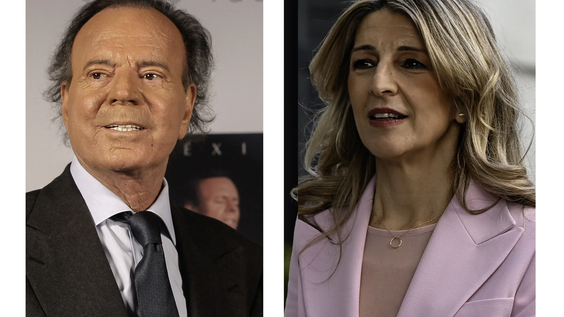Julio Iglesias toughens his defense against Yolanda Díaz