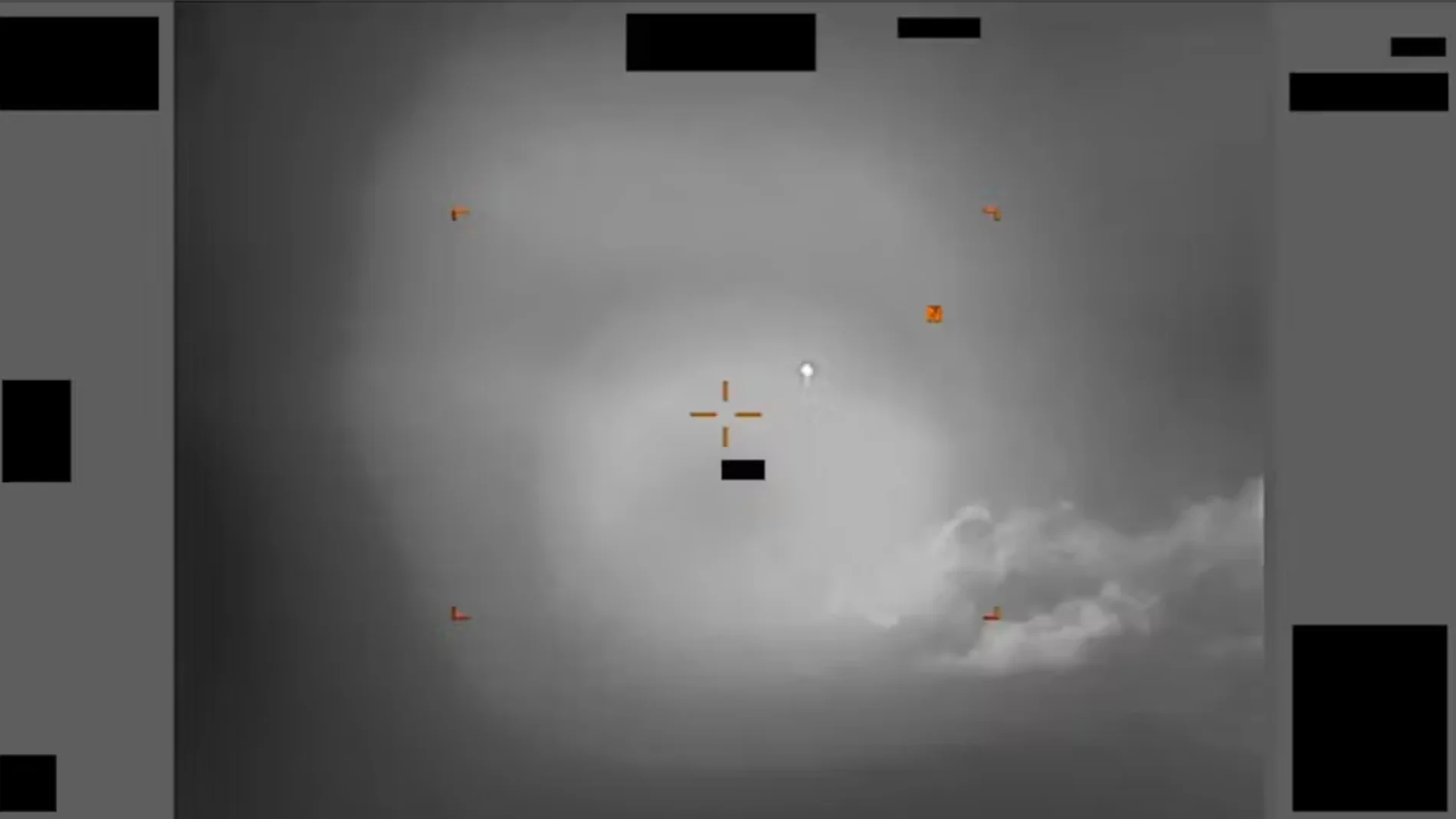 “The drone fired a Hellfire missile, hitting the object, but it was not damaged”