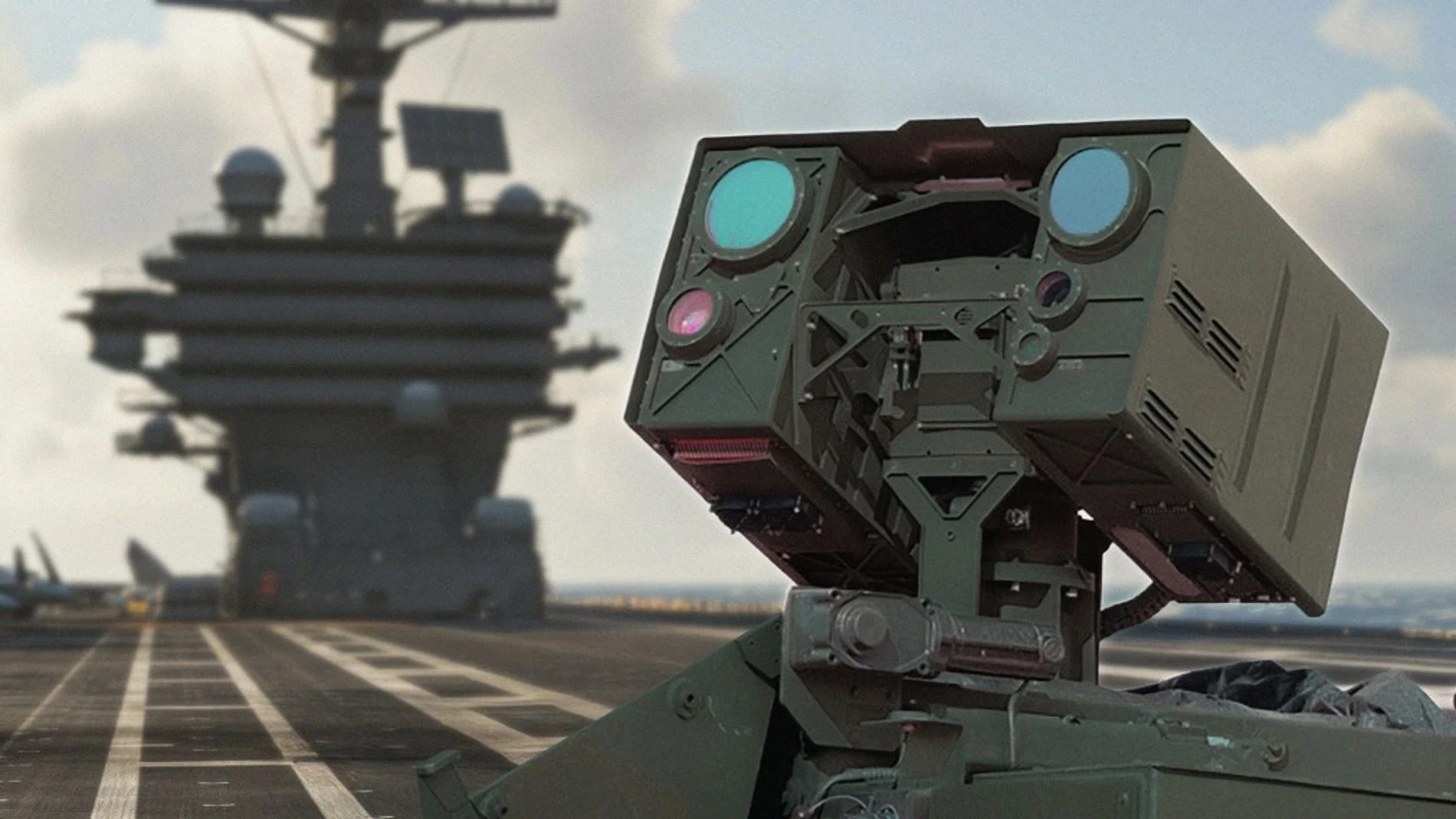 US anti-drone laser weapon that hits 100% of targets and is installed on an aircraft carrier in one day