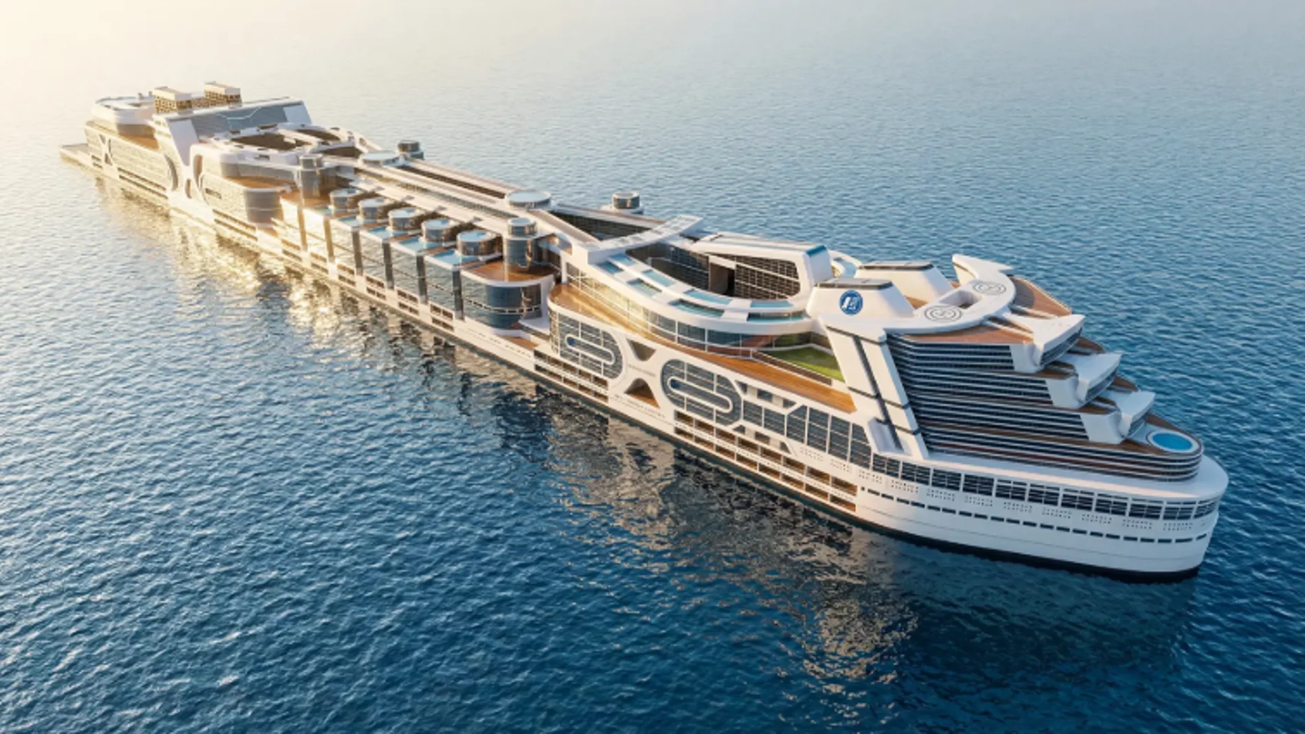 This ship, more than a kilometer and a half in length, could become the largest floating city in the world