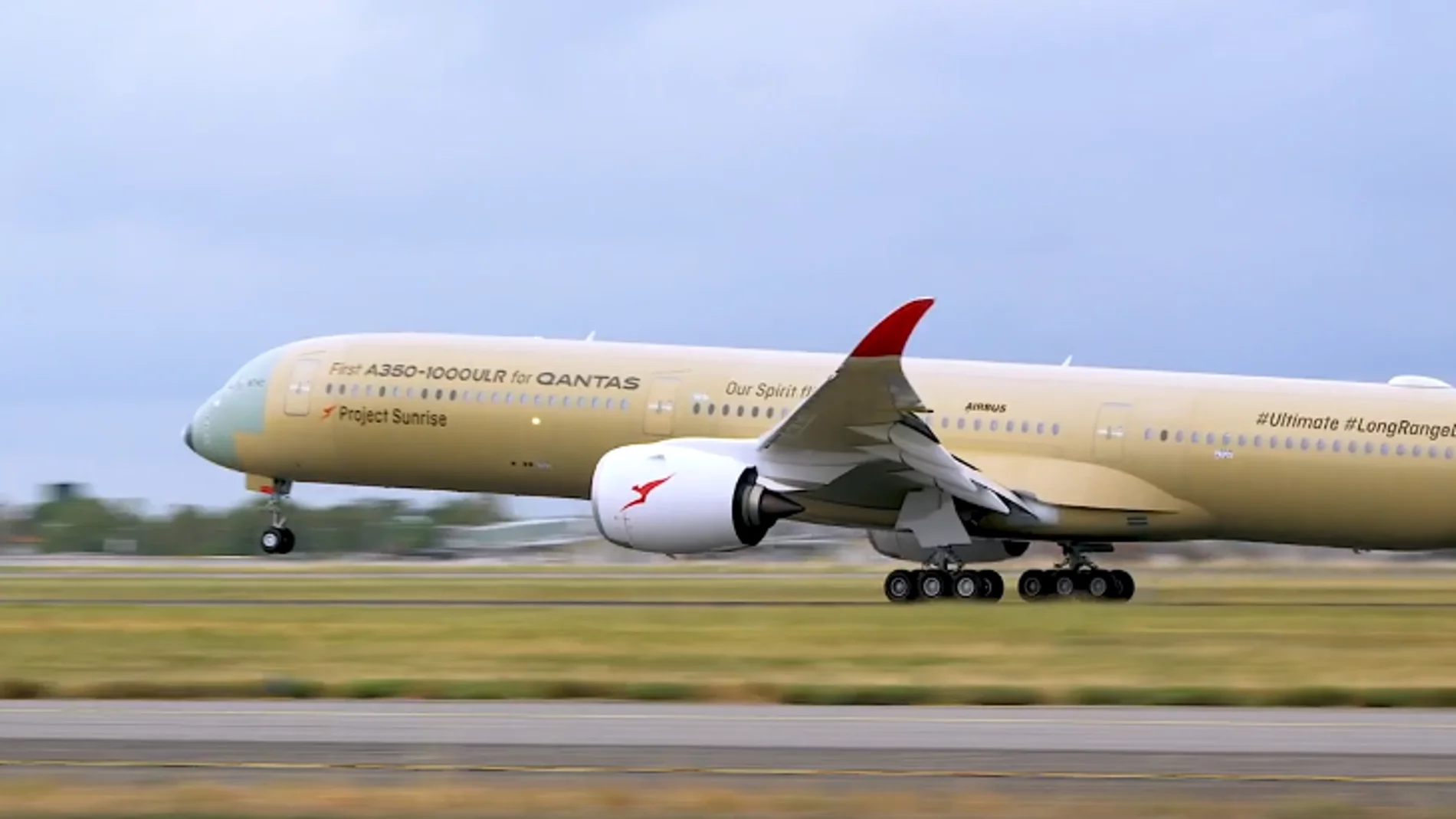 This is the first jet airliner to fly more than 24 hours non-stop.
