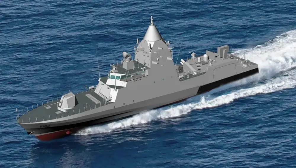 Render of the Falaj 3 patrol boat.