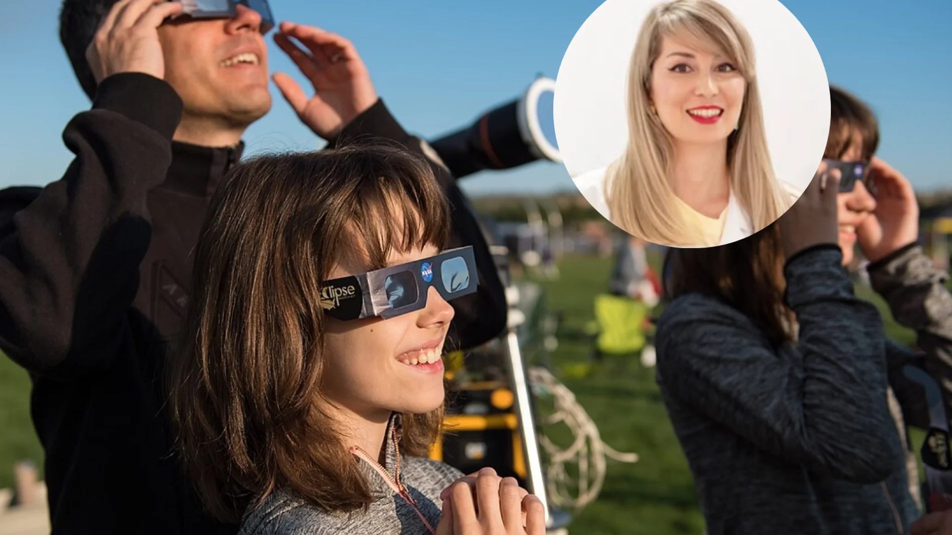 Laura Álvarez, pediatrician, warns parents to go see the eclipse with their children: "Even if it seems like it is almost completely covered, it can continue to injure you and it will not cause any symptoms."