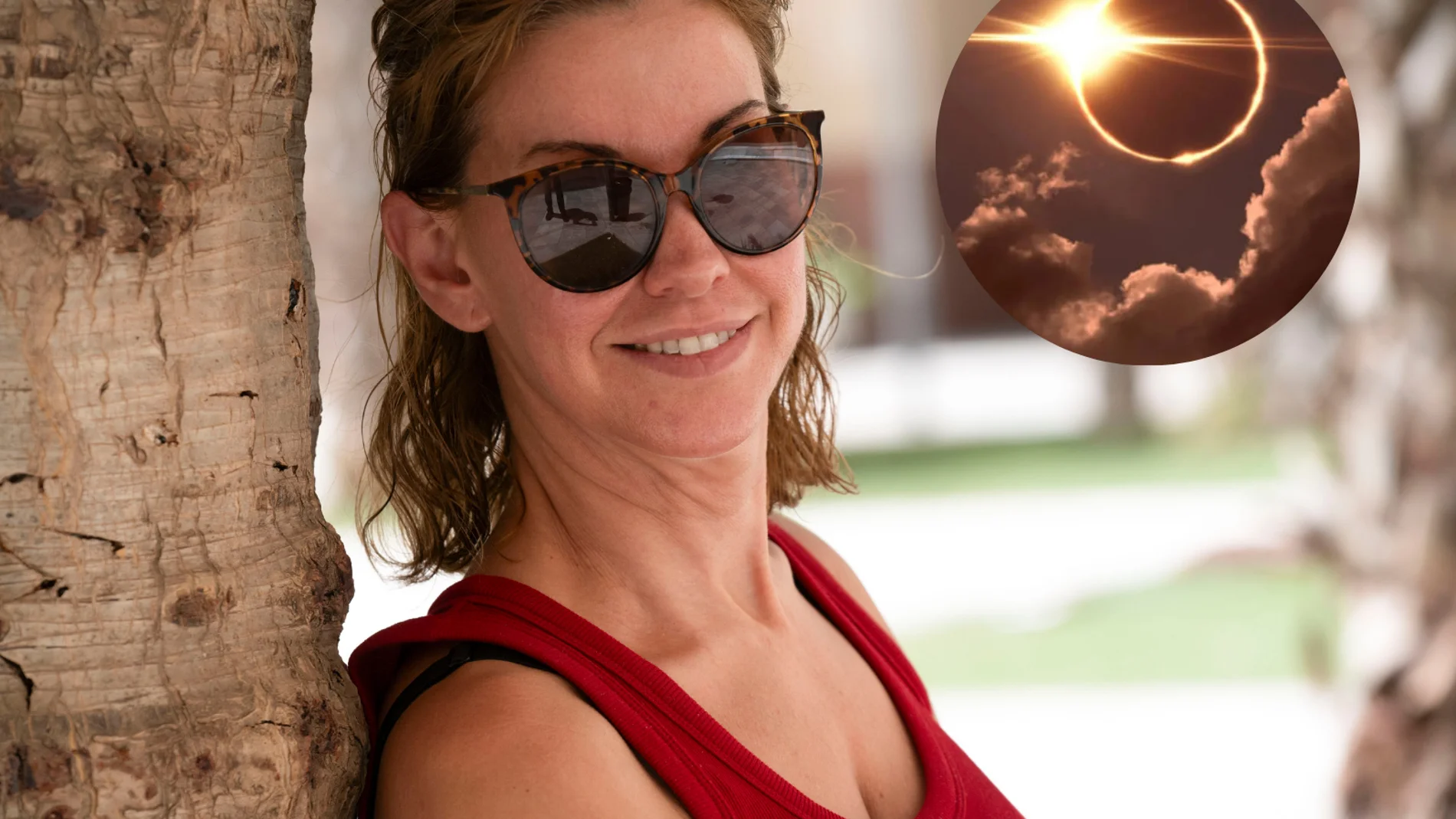 Mercedes López Romero, 90% blinded by watching the eclipse, alerts parents: "They are not aware of the danger it poses"