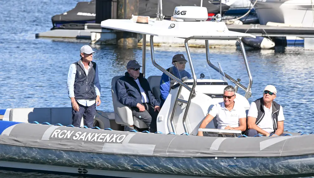 King Juan Carlos goes sailing with the Zuritas in Sanxenxo