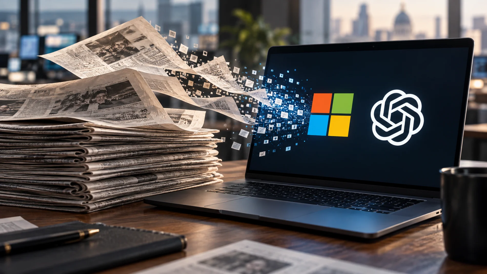 A Microsoft executive called the use of news to train AI 'the biggest job theft in history'