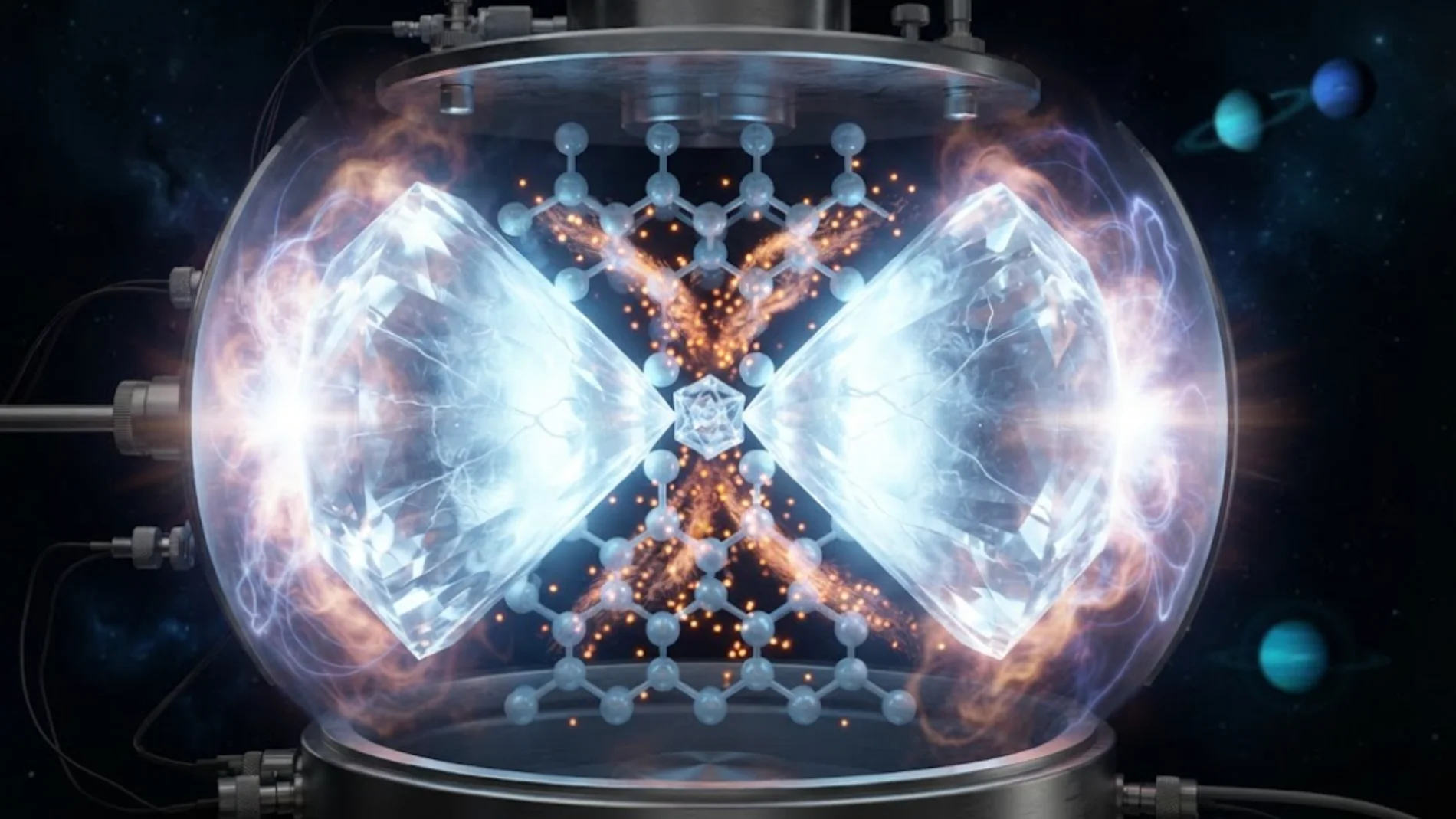 A team of physicists creates ice that survives at more than 2,000 º C