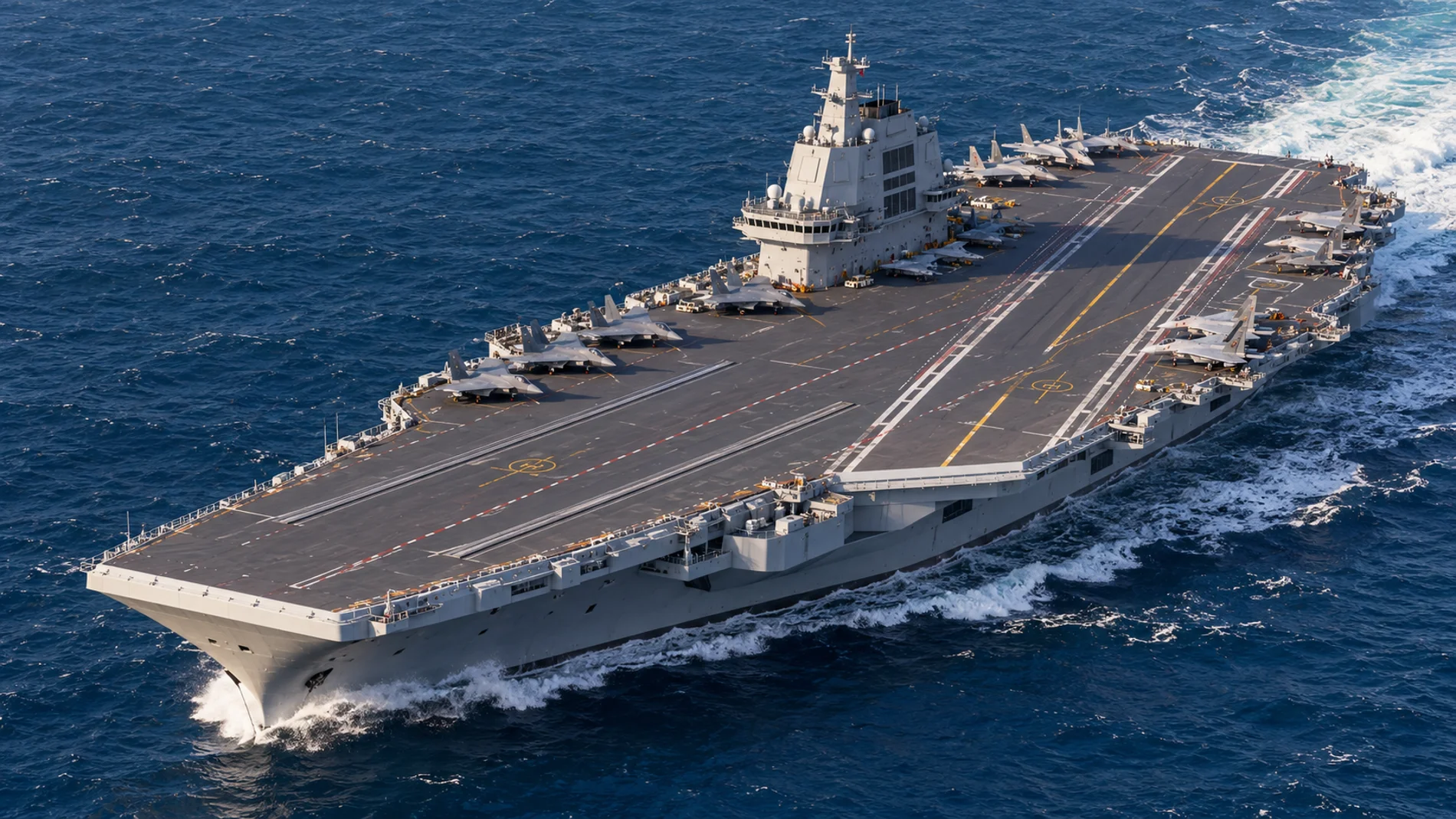 China builds a superaircraft carrier that could be longer than the largest in the United States and carry 90 aircraft