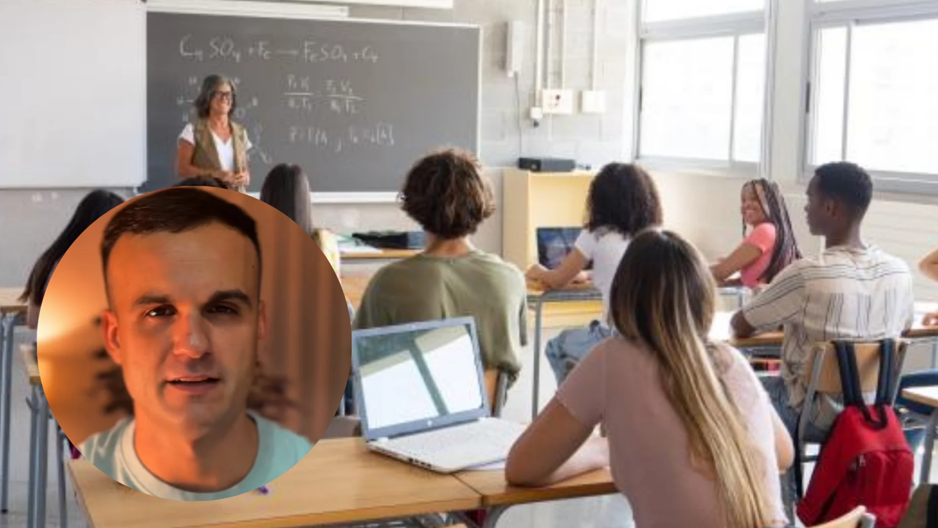Joaquín Lara, teacher, advises students to go on to 3rd year of ESO: "In third year, it is no longer worth writing down the next day's homework"