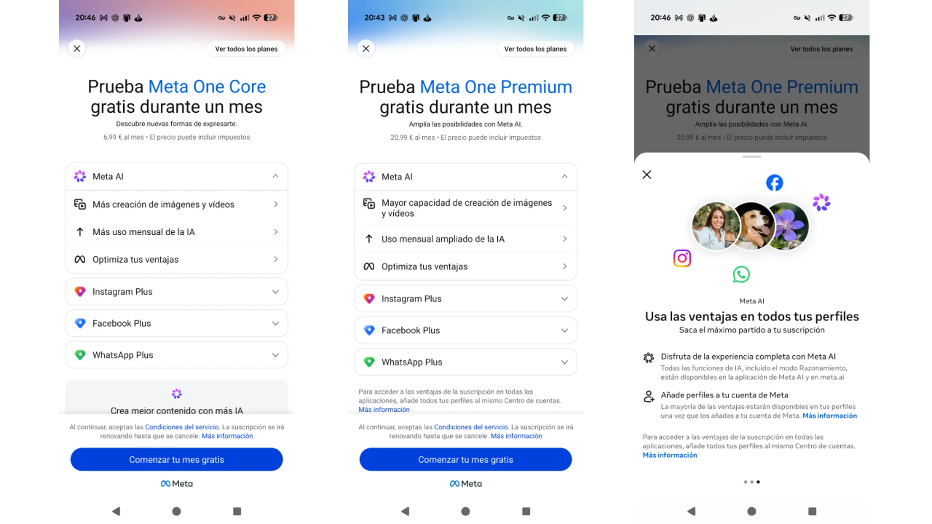 Meta launches the Meta One subscription with improvements in WhatsApp, Facebook and Instagram and a free month trial