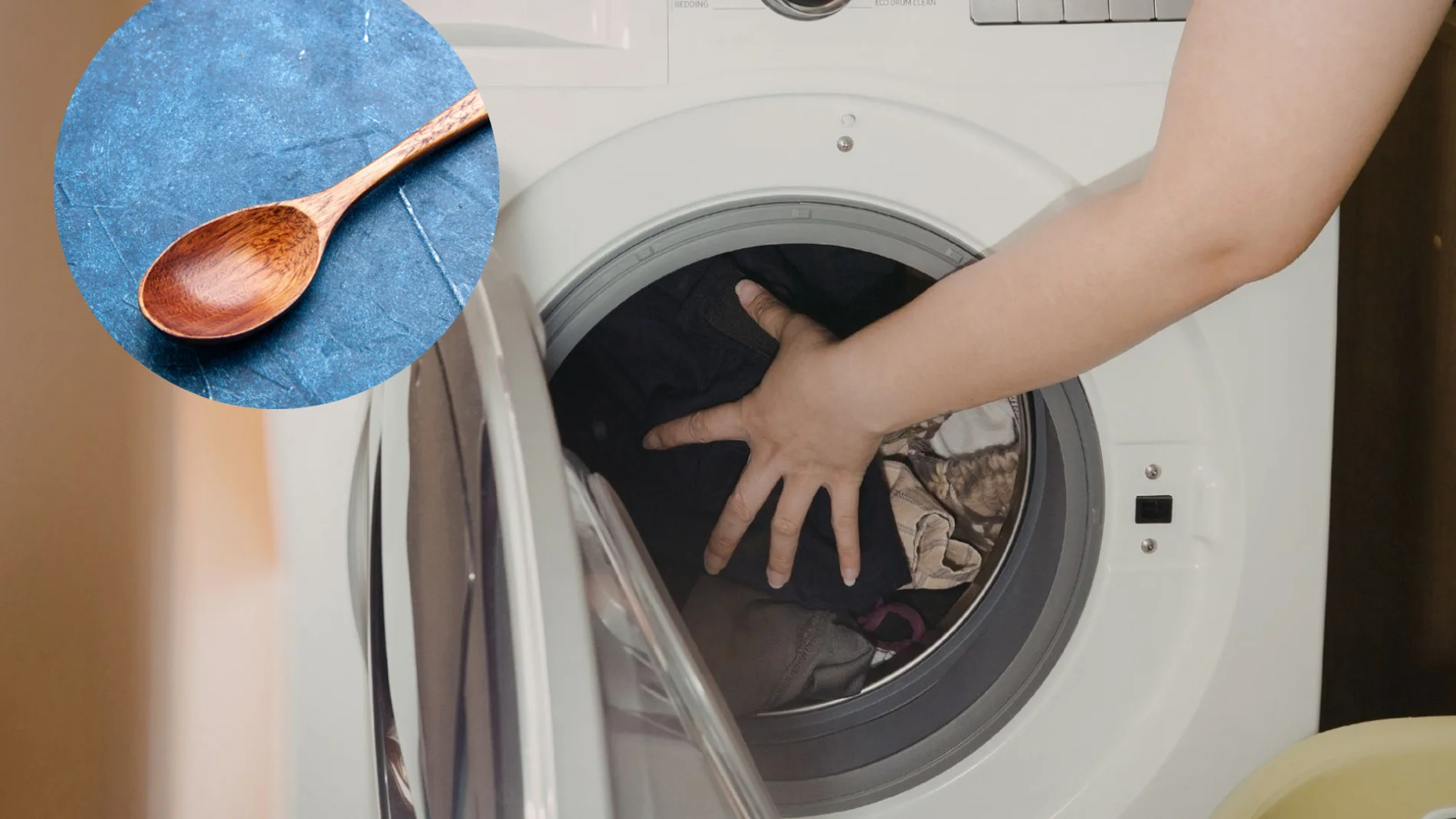 Placing a spoon inside the washing machine: what it is for and why some experts recommend it